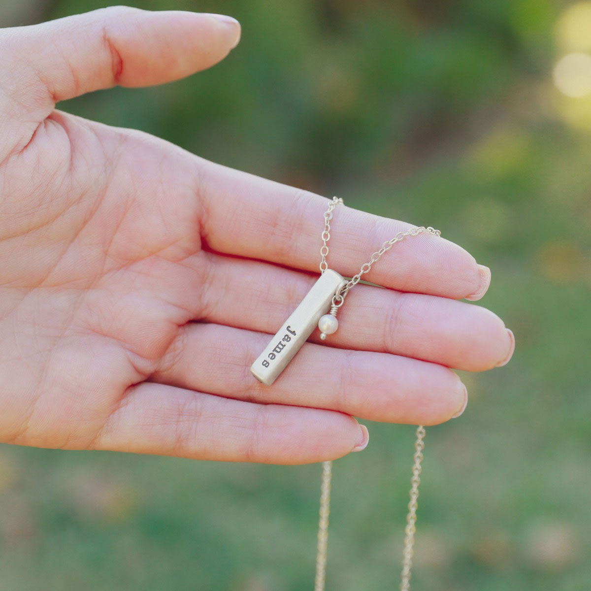 What Matters Most Necklace - 1 Side (Sterling Silver)