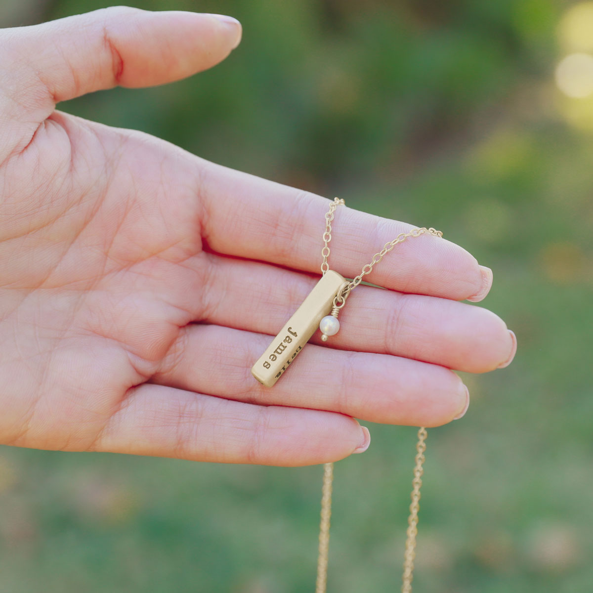 What Matters Most Necklace - 4 Sides (14K Solid Gold) - Lisa Leonard Designs