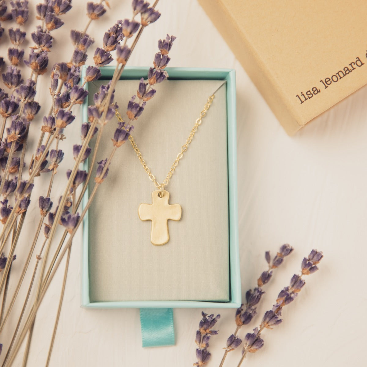 Grace For Today Cross Necklace (10K Solid Gold)