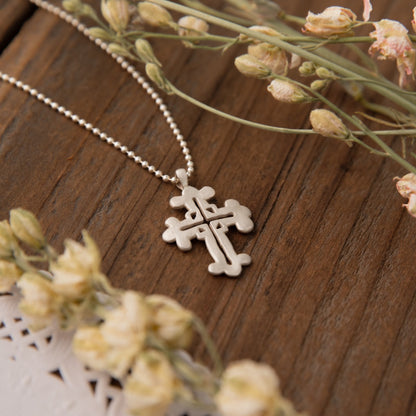 Work of Art Cross Necklace (Sterling Silver)