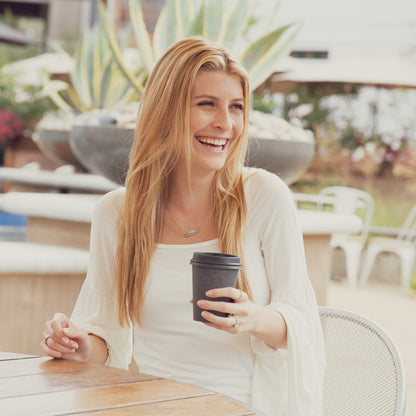 You Are Brave Bar Necklace (Pewter)