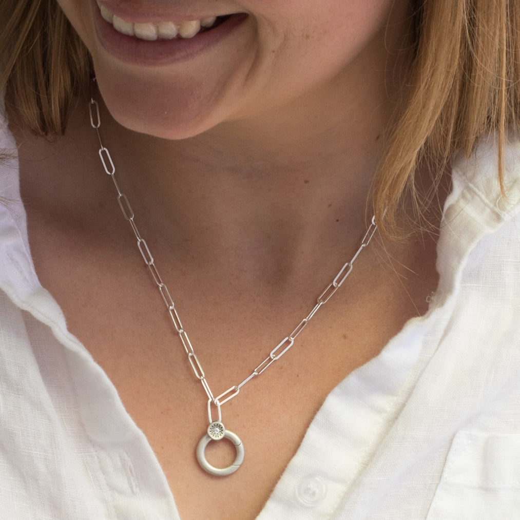 Sunburst Buildable Charm Necklace (Sterling Silver) - Lisa Leonard Designs