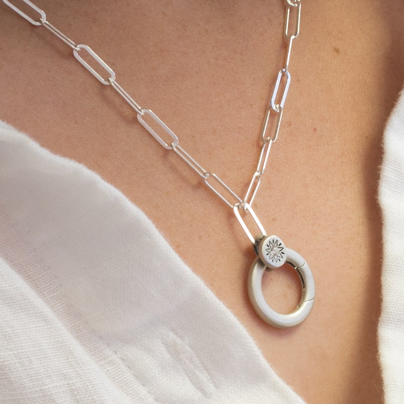 Sunburst Buildable Charm Necklace (Sterling Silver) - Lisa Leonard Designs