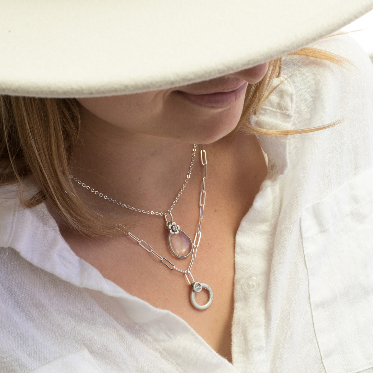 Sunburst Buildable Charm Necklace (Sterling Silver) - Lisa Leonard Designs