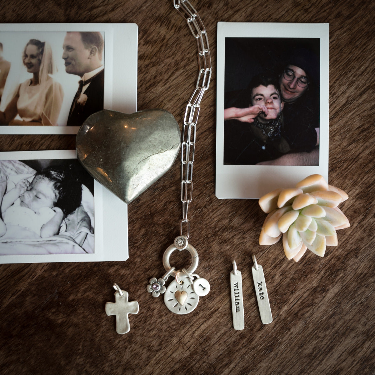 Sunburst Buildable Charm Necklace (Sterling Silver) - Lisa Leonard Designs
