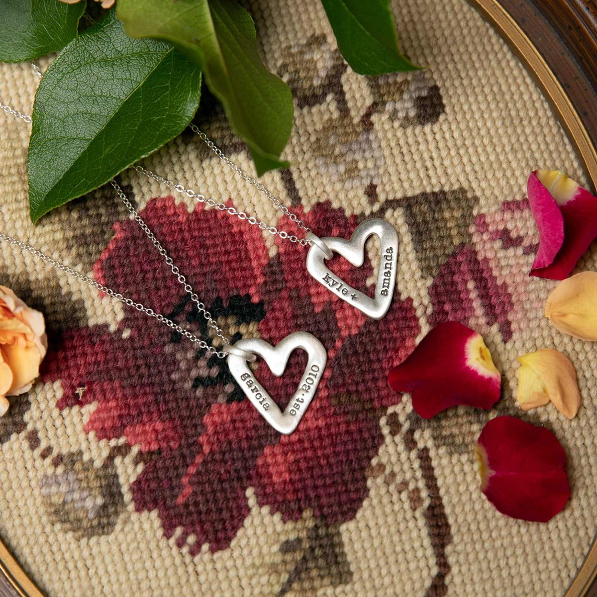 Molded Heart Necklace (Sterling Silver)