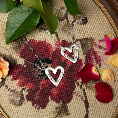 Molded Heart Necklace (Sterling Silver)