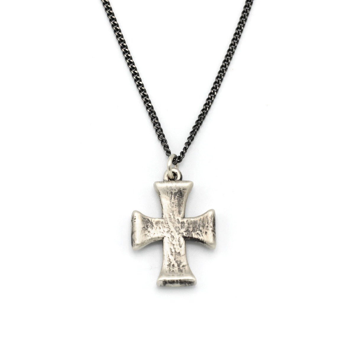 Flourish Cross Necklace (Sterling Silver)
