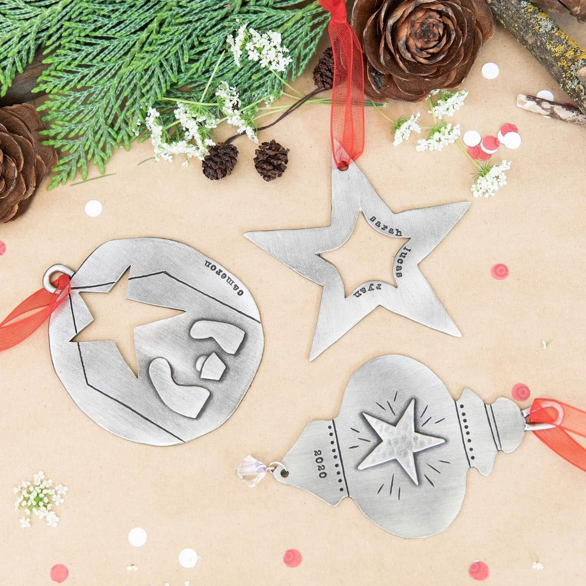 Nativity Ornament (Pewter)