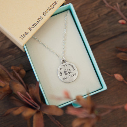 This Moment Matters Necklace (Pewter)