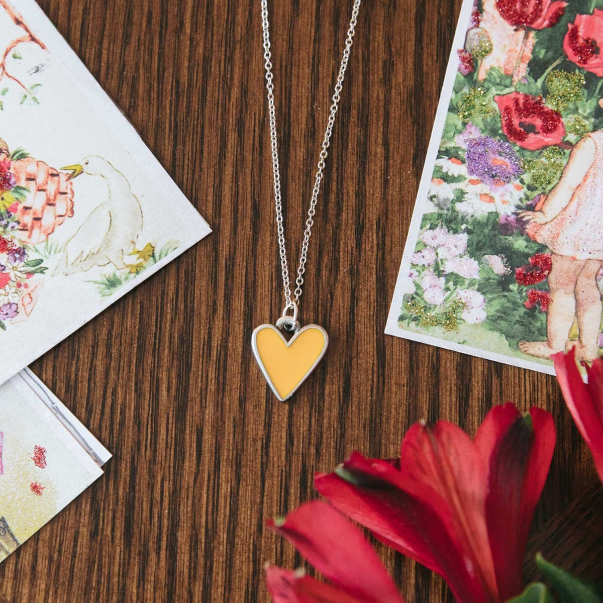 Brave Love® Heart Necklace (Pewter) - Lisa Leonard Designs
