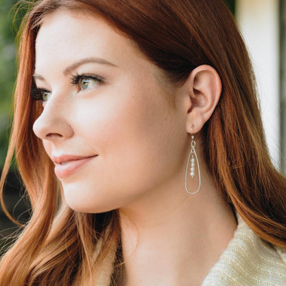 A Mother's Love Pearl Earrings (Sterling Silver)