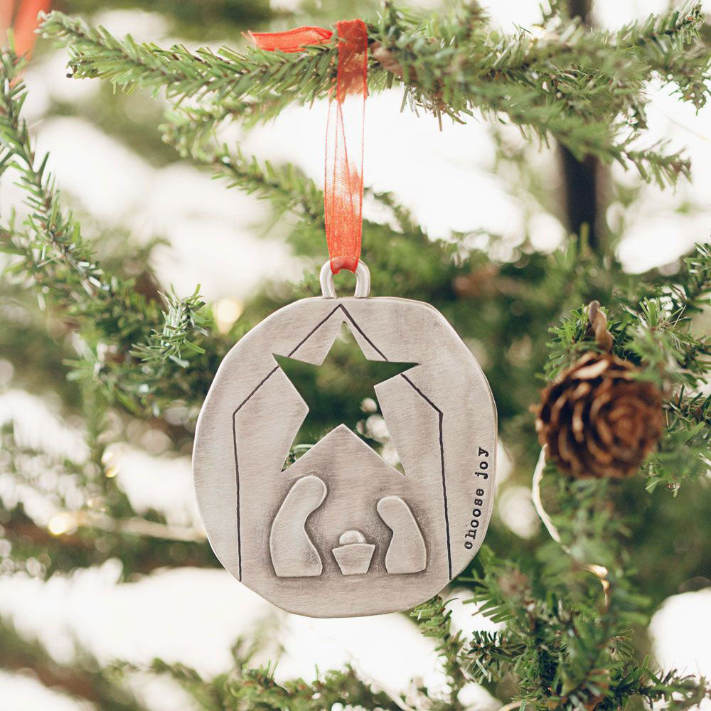 Nativity Ornament (Pewter)