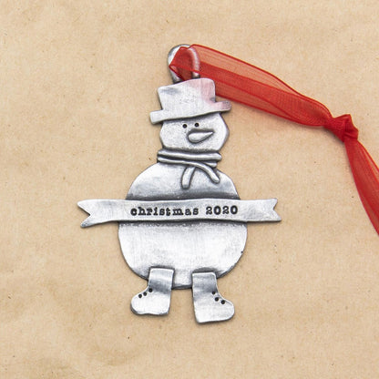 Snowman Ornament (Pewter)