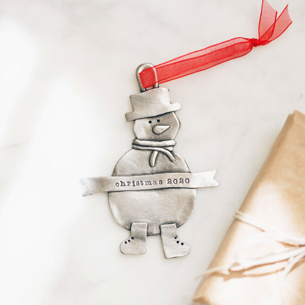 Snowman Ornament (Pewter)