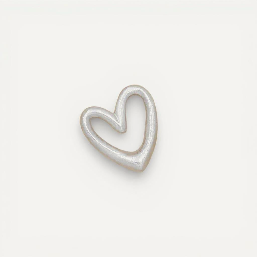 Love Grows 1/2" Heart Charm (Sterling Silver)