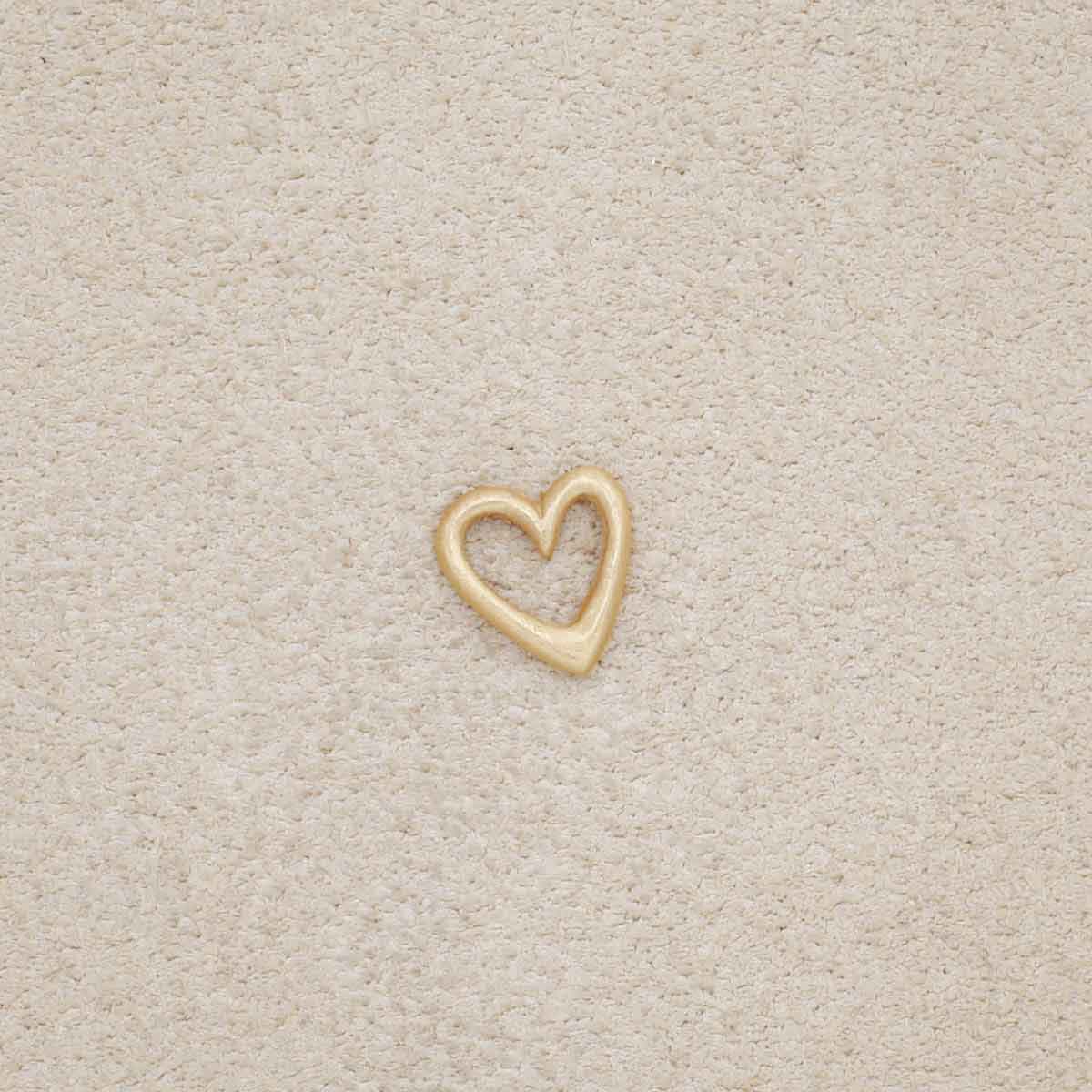 Love Grows 1/4" Tiny Heart charm (10K Solid Gold)