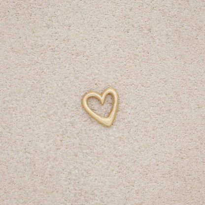 Love Grows 1/4" Tiny Heart charm (10K Solid Gold)