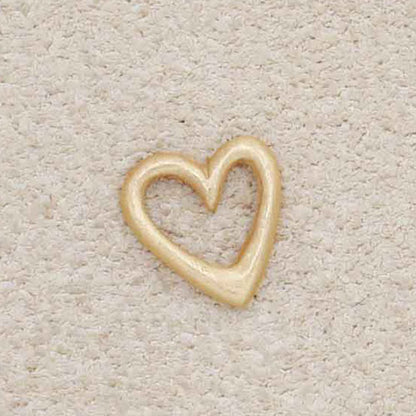 Love Grows 1/4" Tiny Heart charm (10K Solid Gold)