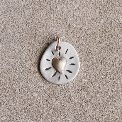 Sunburst Buildable Charm Necklace (Sterling Silver)