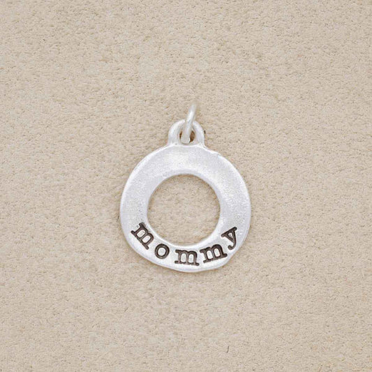 Mini Open Circle Charm (Sterling Silver)