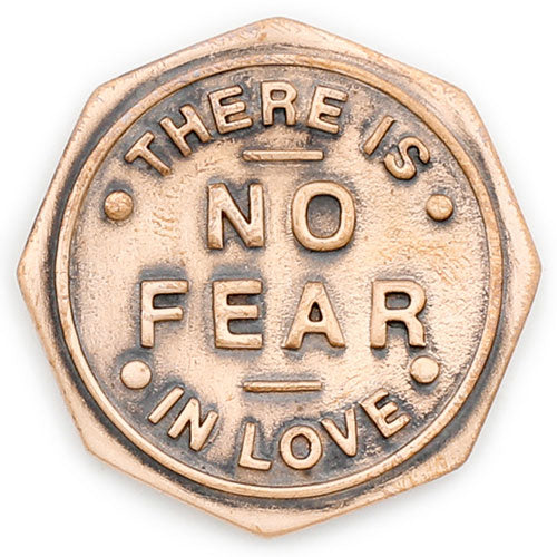No Fear in Love Pocket Coin (Brass)