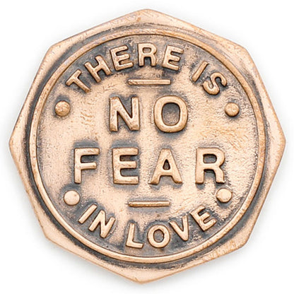 No Fear in Love Pocket Coin (Brass)