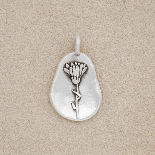 October Birth Flower Charm (Sterling Silver)