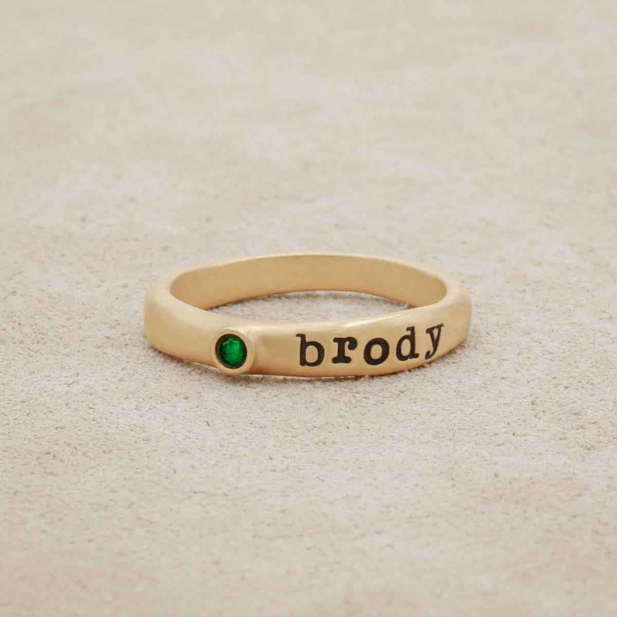 Lisa Leonard Rings Personalized Passage Ring (10K Gold) by Lisa Leonard Designs