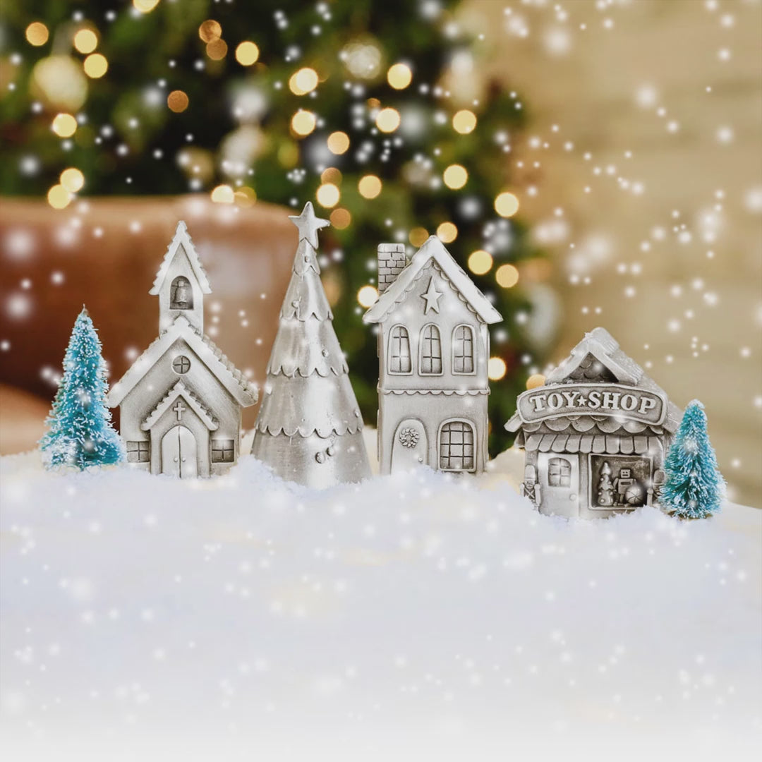 Winter Wonderland Village Set (Pewter) - Lisa Leonard Designs