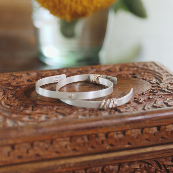 You Have My Heart Cuff (Sterling Silver & 10K Solid Gold) - Lisa Leonard Designs