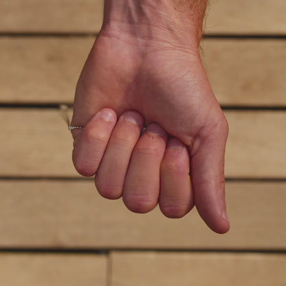 Lasting Bond Dog Tag Necklace Small (Sterling Silver)