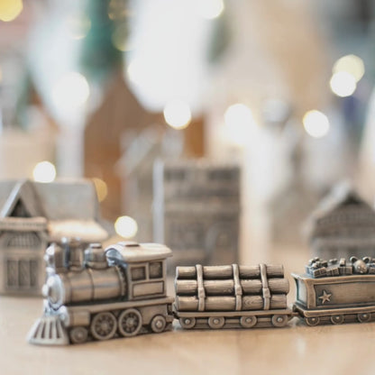Winter Wonderland Express Train and Coal Car Set (Pewter)