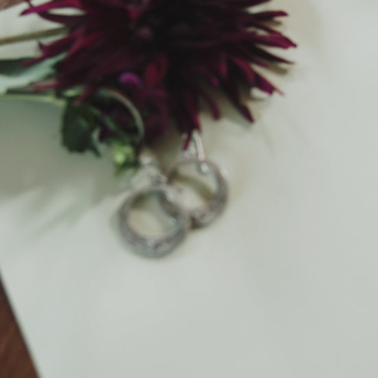 Let Love Grow Hoop Earrings (Pewter) - Lisa Leonard Designs