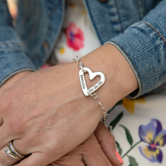 Molded Heart Bracelet (Sterling Silver) - Lisa Leonard Designs