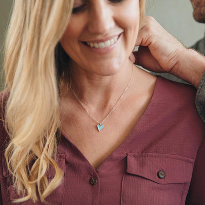 Brave Love® Tiny Heart Necklace (Sterling Silver)