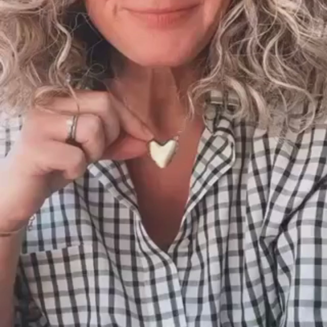 Inside My Heart Hidden Message Necklace-laurel (Sterling Silver &amp; Gold Plated) - Lisa Leonard Designs
