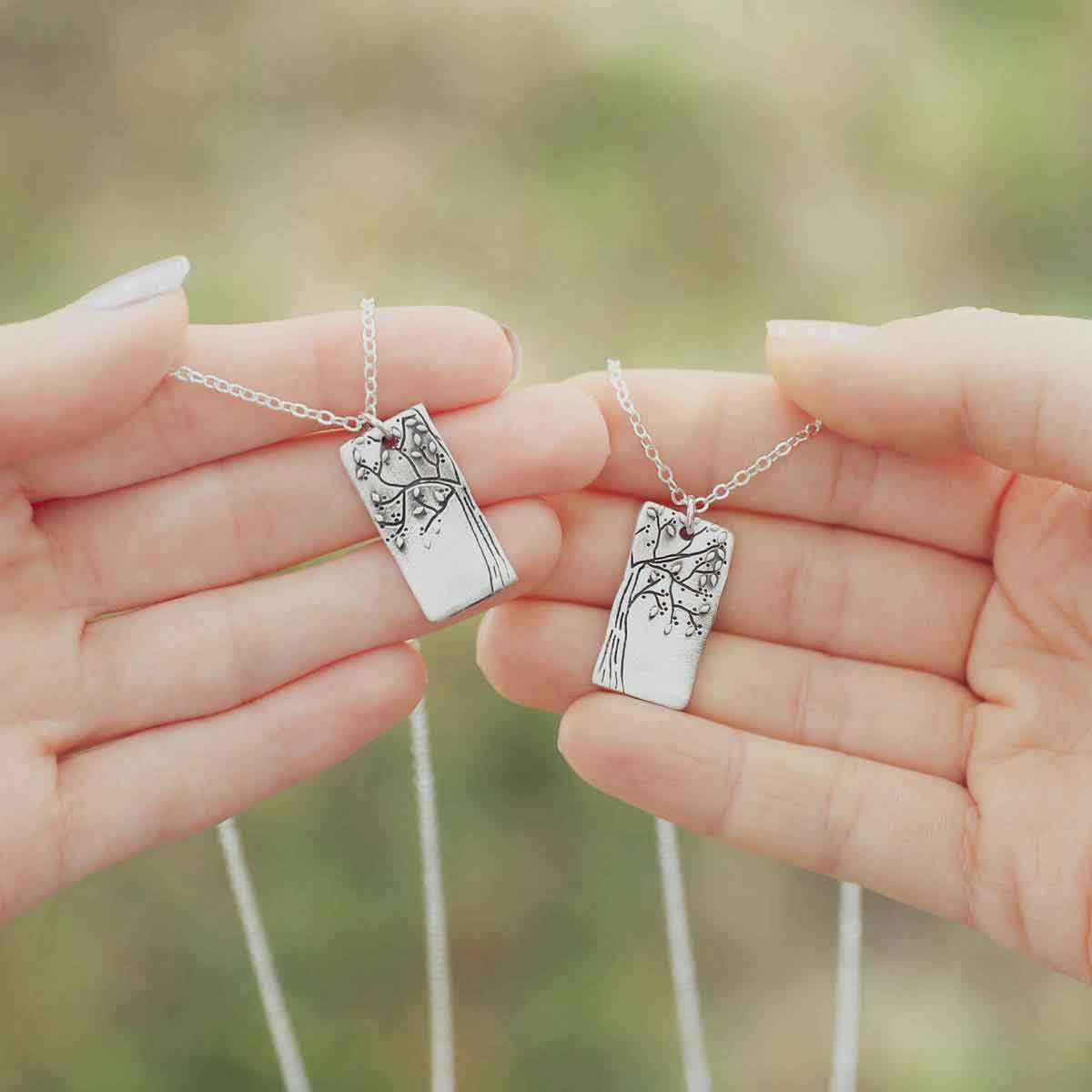 Rooted In Love Necklace Set (Sterling Silver)