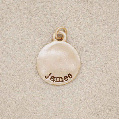 Round Tag (14K Solid Gold)