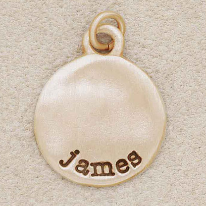 Round Tag (10K Solid Gold)