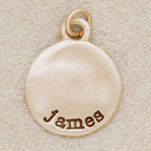 Round Tag (14K Solid Gold)
