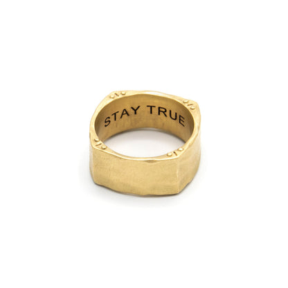 Strong + True Ring (10K Solid Gold)