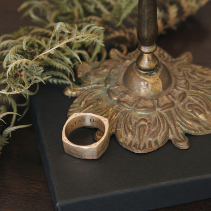 Strong + True Ring (10K Solid Gold)