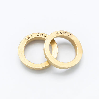 Life Together Ring Pair (14K Solid Gold)