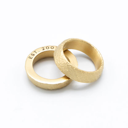 Life Together Ring Pair (14K Solid Gold)