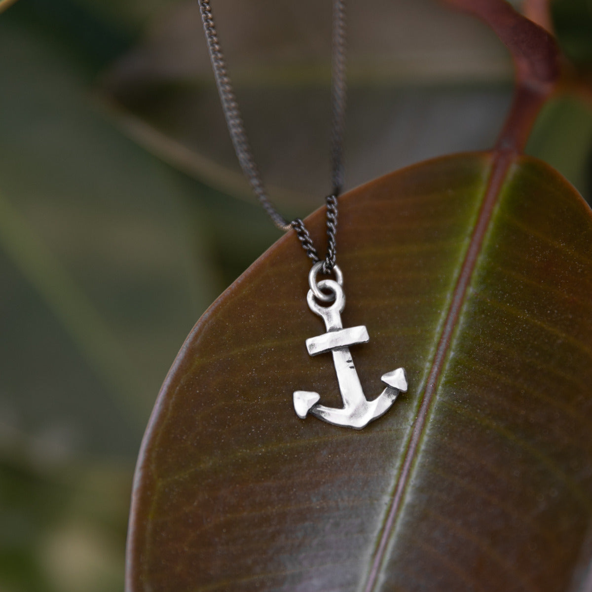 Anchor of My Soul Necklace (Antiqued Sterling Silver)