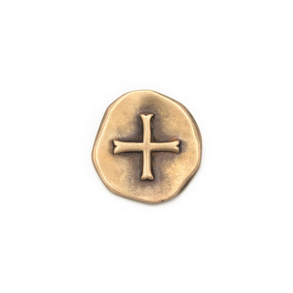 Roman Cross Pocket Coin (Brass)