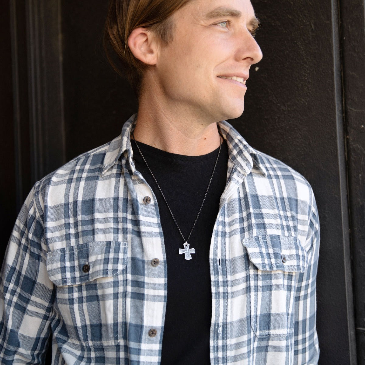 Steadfast Cross Necklace (Sterling Silver)