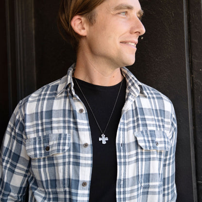 Steadfast Cross Necklace (Sterling Silver)