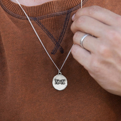 John 10:10 Necklace (Antiqued Sterling Silver)